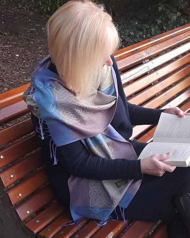 Accessory or main event? 👀 Taking time for yourself is made better with our Rathlin Island scarf!